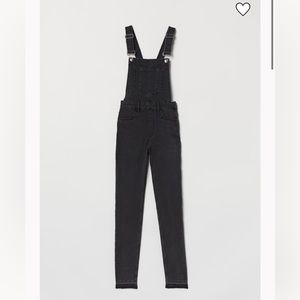 H&M Black Denim Overalls
